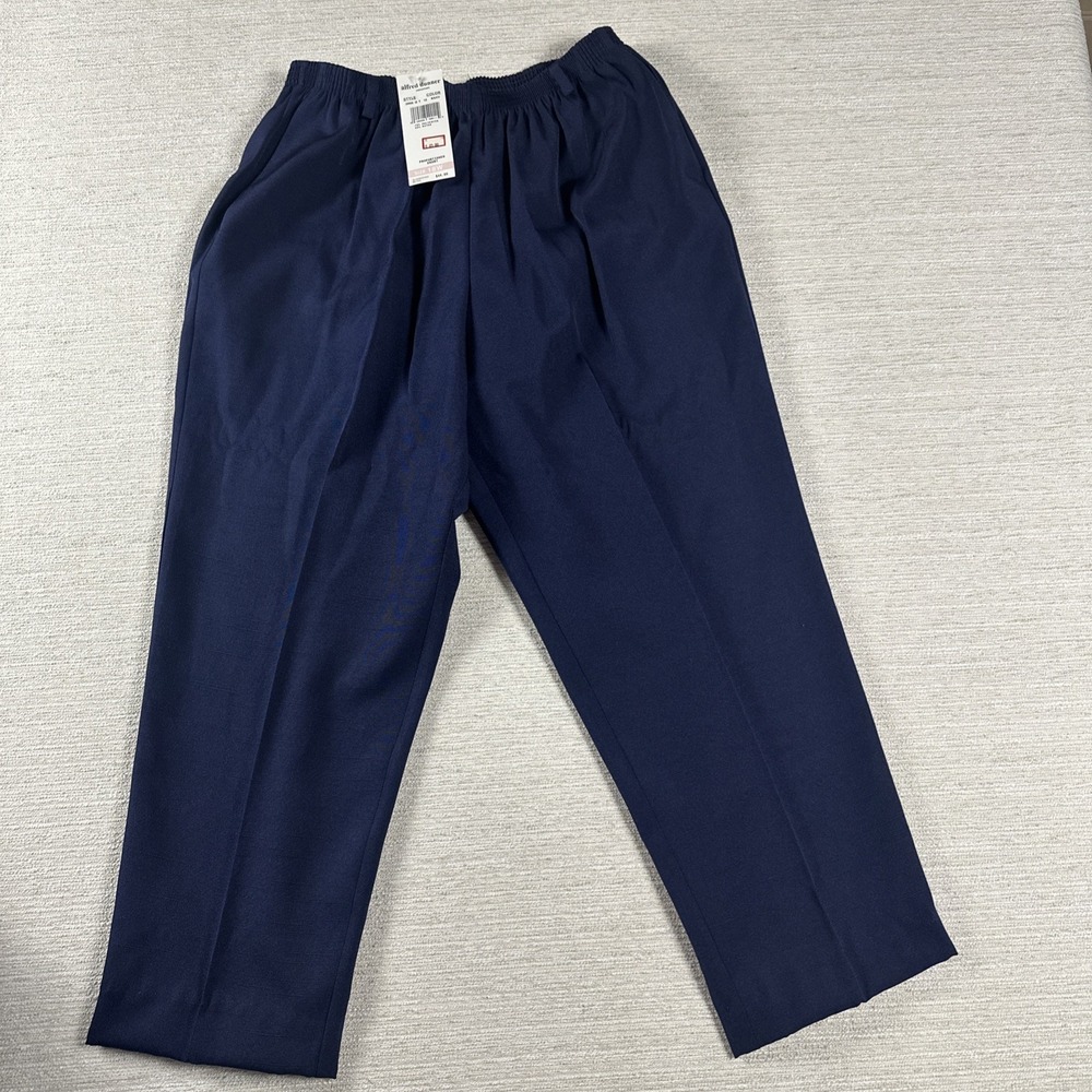Vintage Travel Capsule Pull On Pants Alfred Dunner NWT 18W Short Navy Grannycore